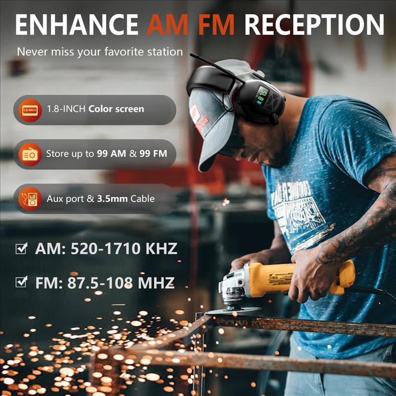 AM/FM Hearing Protection Earmuffs